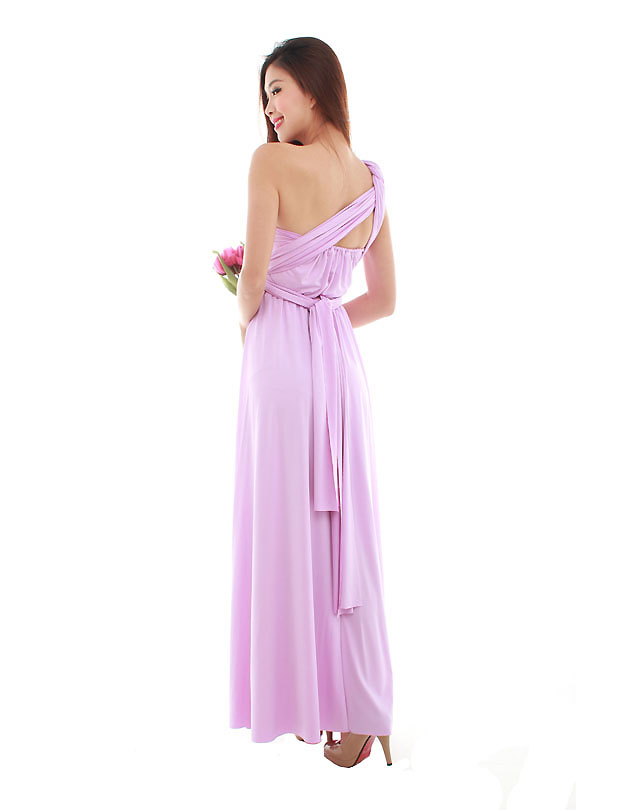 Cherie Convertible Maxi Dress in Lilac